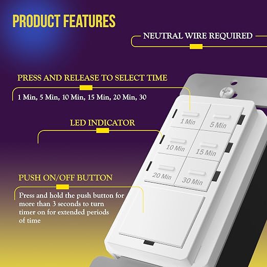 ENERLITES Countdown Timer Switch - Image 2