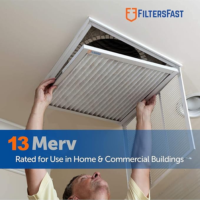 Filters Fast 20x22x1 Air Filter Merv 13, Made in the USA, Actual Size: 19.75" x - Image 2