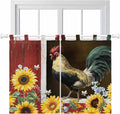 Chicken Sunflowers Bedroom Curtains 63 Inch Length, Window Curtains Tab Top by Unknown