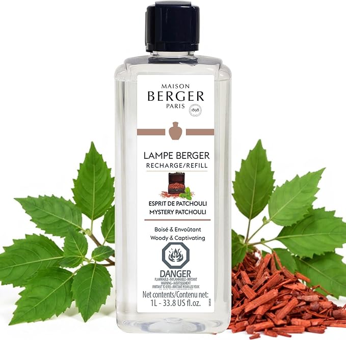 MAISON BERGER Lampe Berger Refill, 1 L, Mystery Patchouli | Catalytic Lamp by MAISONBERGER