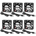 6Pcs 60mm USB Brushless Cooling DC 5V 60mm x 10mm Fan by Unknown