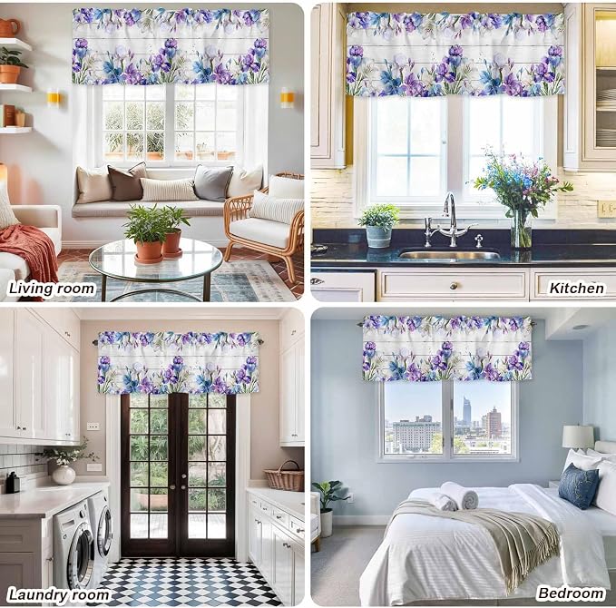 Spring Flowers Curtain Valances - Image 9