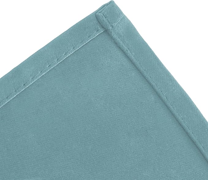 LEMOMO Blackout Curtains 42 x 63 inch/Stone Blue Curtains Set of 2 Panels/Thermal Insulated Room Darkening Bedroom Curtains