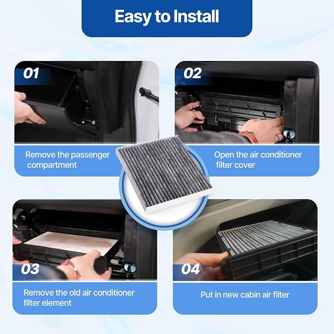 RUITO Cabin Air Filter, Fits 2016-24 Civic, 2017-24 CR-V, 2009-20 Fit, 2016-24 - Image 5
