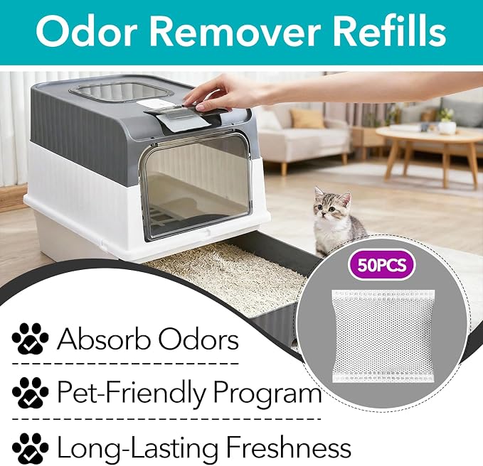 50 Pcs Activated Carbon Odor Eliminator Replacement - Image 2
