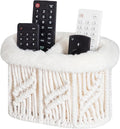 Remote Control Holder, Plush Lined TV Remoter Holder Caddy, Nightstand Desk by OPULANE