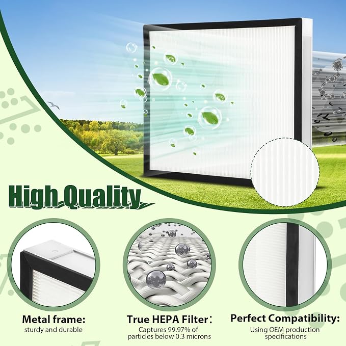 2 Packs F301H HEPA Filter, AS-550 Air Scrubber Stage 2 HEPA 550 Air Filter - Image 5