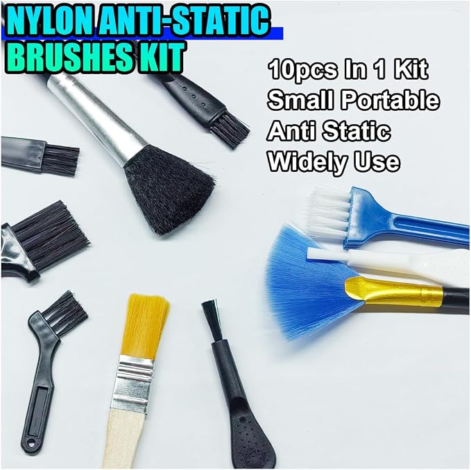 ZIMISI 10PCS Car Detailing Brush Kit, Nylon Anti-Static Car Interior Cleaning - Image 4