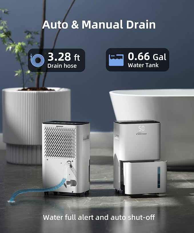 34 Dehumidifier for Basement and Bedroom, Covers 3500 Sq.Ft - Image 6