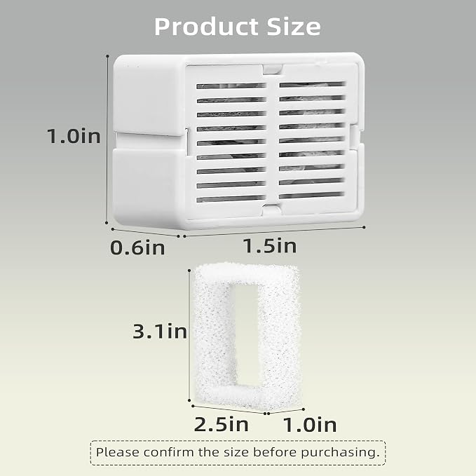 16 Pack Cat Fountain Filter Replacement, Triple Cupcake Cat Fountain Filters - Image 3