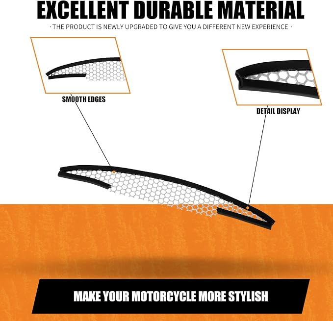 Motorcycle Mesh Fairing Grill Top Vent Grille Screen Fit - Image 9