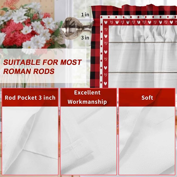 Valentine's Day Valance Curtains - Image 9