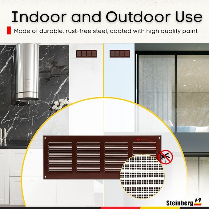 Steinberg14 Brown Vent Cover 14x4 - Image 6