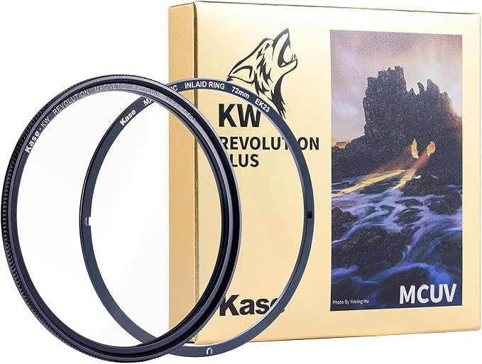 Kase 77mm KW Revolution Plus MCUV Magnetic Slim UV Filter, HD Optical Glass by KaseFilter