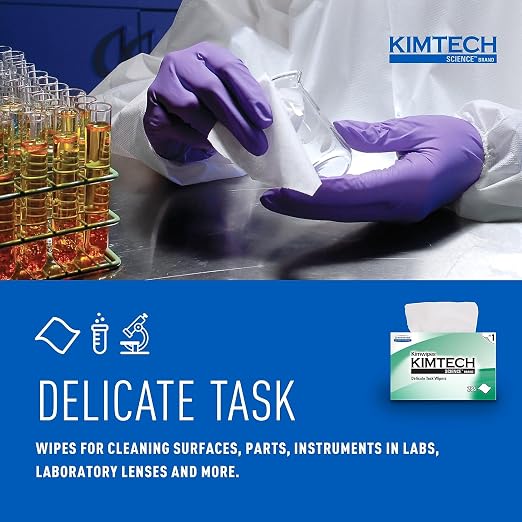 Kimtech Kimwipes, Delicate Task Wipers, 4.4 x 8.4 - Image 3