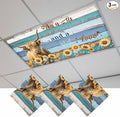 3 Pack Highland Cow Flower Fluorescent Light Covers Country Farmhouse Cow by Unknown