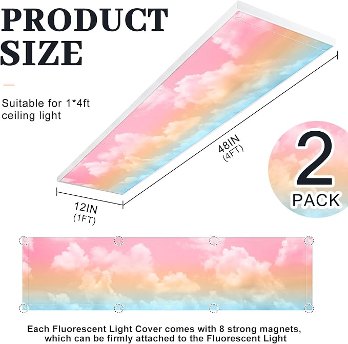 2 Pcs 1 x 4 Feet Fluorescent Covers - Image 2
