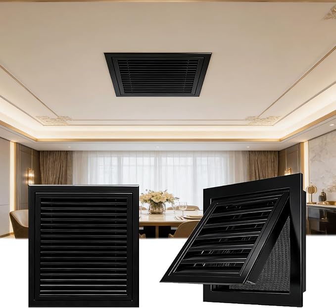Black Ventilation Duct Opening Air Vent Cover by Unknown