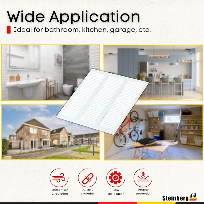 Steinberg14 White Vent Cover 10x10 - Image 4