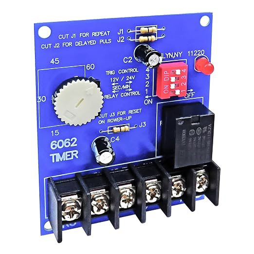 6062 Multi-Function Timer, 12/24VDC Selectable, 1 Sec to 60 Min Adjustable - Image 9