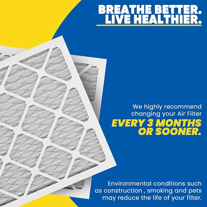 Maycold 20x25x1 MERV 8 Furnace Air Filters, Pleated HVAC AC Filter - Image 6