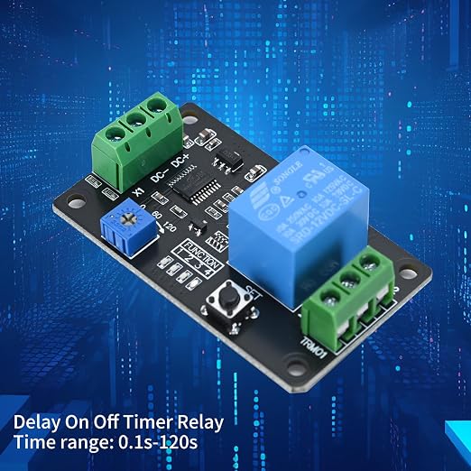 Podazz Delay Timer Relay DC 5V/12V/24V Time Delay Controller Module Compatible - Image 6