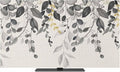 Eucalyptus Country Gray Leaves Indoor TV Cover, Elastic TV Screen Protector by Unknown