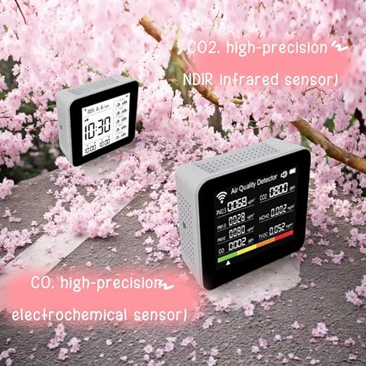20-in-1 Smart WiFi Air Quality Monitor CO2 TVOC HCHO PM2.5 PM10 & Weather - Image 4
