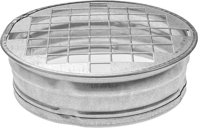 Repa Market 4 Inch Galvanized Steel Duct End Cap by RepaMarket