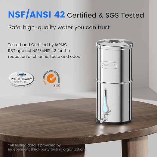 Purewell PFAS-Free 6-Stage Gravity Water Filter System - Image 2