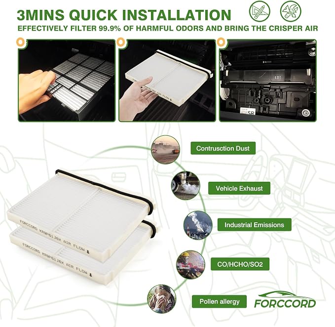 Cabin & Engine Air Filter Fit for 2024 2025 2026 Mazda CX-90; 2025 2026 CX-70 - Image 7