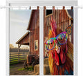 Farm Rooster Living Room Curtains 84 Inch Length, Window Curtains Tab Top by Unknown