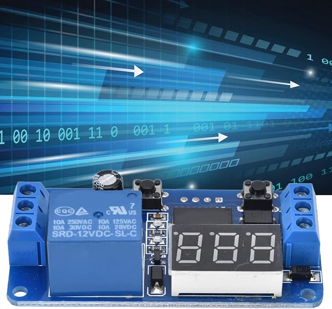 FTVOGUE 12V Time Control Switch, PCB Material, MCU Control Timer Relay Module - Image 3