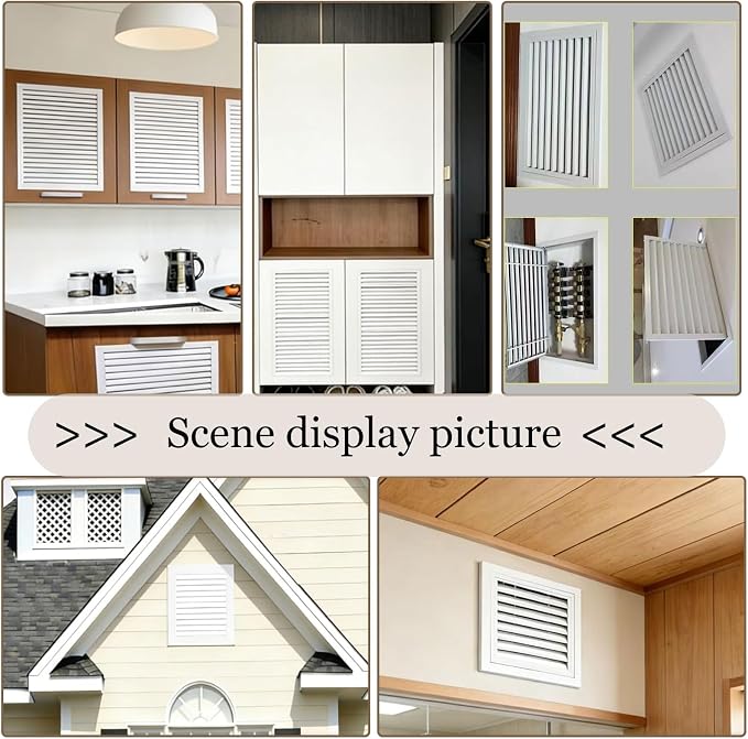 White Modern Air Return Grille，Wxl_16 x 44 in Decorative Aluminum Air Vent Cover - Image 7