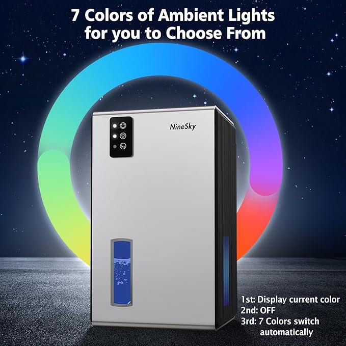 NineSky Dehumidifier, 1000 sq.ft Dehumidifiers - Image 4