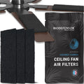 Biodefensor Ceiling Fan Filters, Made in USA, Easy Peel & Stick, Fits All Blade by BIODEFENSOR
