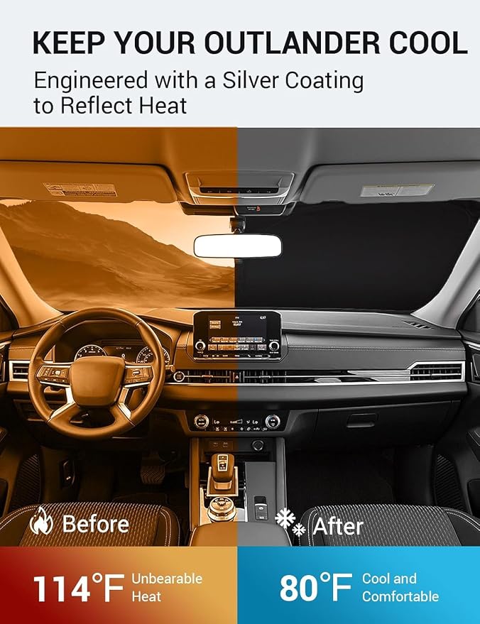 Proadsy 2026 Upgrade Windshield Sun Shade Custom Fit 2026 2025 2024 2023 2022 - Image 3