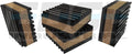 Anti Vibration Isolation Pads 2" X 2" X 7/8" Ribbed Rubber by Slaige