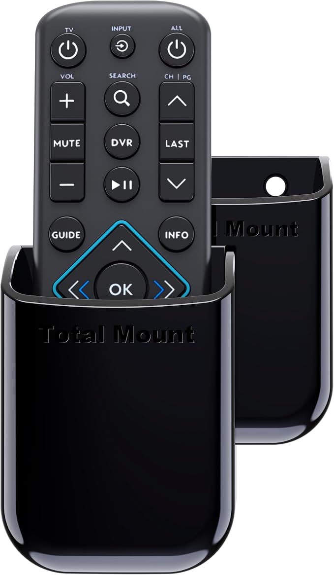 TotalMount Universal Remote Control Holders – Attach to Wall or Back of TV – by TotalMount