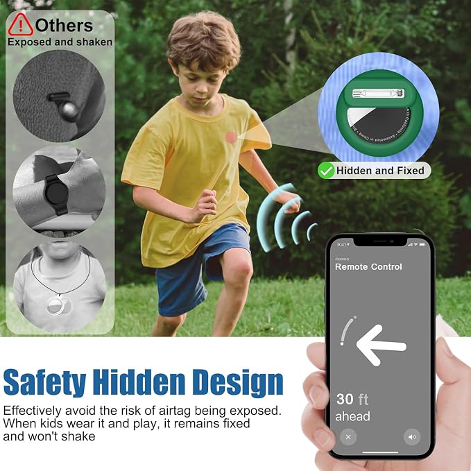 for AirTag Holder 8 Pack for Kids Hidden, Hidden Discreet Toddler Tracker - Image 2