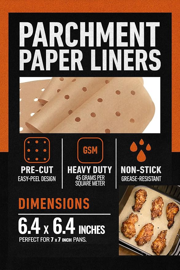 Air Fryer Small Parchment Paper Sheets Compatible - Image 2