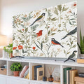 Spring Orange Flowers Birds Indoor TV Cover, Elastic TV Screen Protector Farm by Unknown