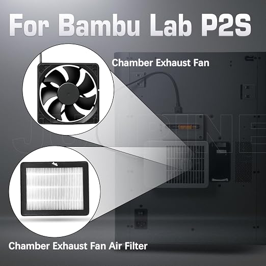 Original Bamboo P2S External Exhaust Fan + Replacement HEPA+Activated Carbon - Image 2