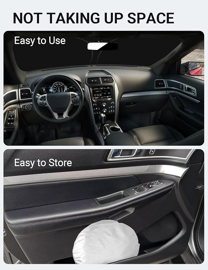 Proadsy 2026 Upgrade Front Windshield Sun Shade Foldable Sunshade Protector - Image 9