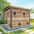 Wood Grain Outdoor Curtains for Patio Claws Animals Wooden Brown Waterproof by Unknown