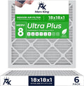 MervKing 18x18x1 Air Filter Actual Size: 17.7" x 17.7" x 0.75" MERV 8 MPR by MervKing