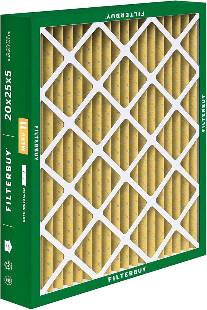 Filterbuy 20x25x5 Air Filter MERV 11 Superior Pet & Allergy Defense, Pleated - Image 9