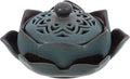 Healeved Ceramic Floral Incense Holder Vintage Antique Incense Burner by Healeved