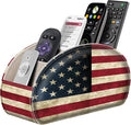FINTIE Remote Control Holder, 5 Compartments Vegan Leather TV Remoter Caddy by Fintie