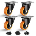 3 Inch Heavy Duty Caster Wheels, Industrial Casters Set of 4 Load 1200lbs by ANDUTEES